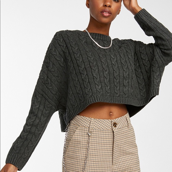 Simons Twik: Cropped Cable Knit Sweater - Picture 4 of 5